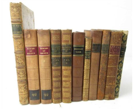 18TH &amp; 19TH CENTURY BRITISH HISTORY A COLLECTION, COMPRISING Fitzjames, James, Duke of Berwick. Memoirs. 1779. 2 volumes,