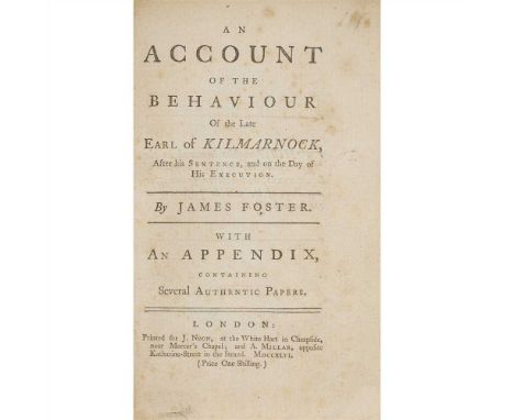 JACOBITE PAMPHLETS - 1746 18 ITEMS, COMPRISING: [Anon.] The First Book of the Lamentations of Charles... for the Loss of the 