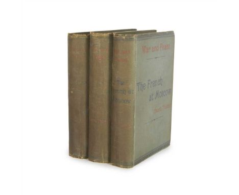 TOLSTOI, COUNT LYOF - [LEO TOLSTOY] WAR AND PEACE London: Vizetelly &amp; Co., 1886 [but 1890?]. Seemingly a re-issue of the 