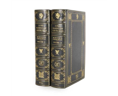 CHURCHILL, SIR WINSTON SPENCER LORD RANDOLPH CHURCHILL London: Macmillan &amp; Co., 1906. First edition, 2 volumes, 8vo, pres