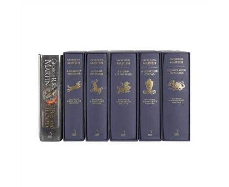 Martin, George R.R. Limited edition set of "Song of Ice and Fire" Harper-Voyager, 2011. 5 volumes, each volume signed on titl