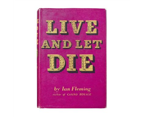 FLEMING, IAN LIVE AND LET DIE London: Jonathan Cape, 1954. First edition, first issue, second state dust-jacket (with artist'