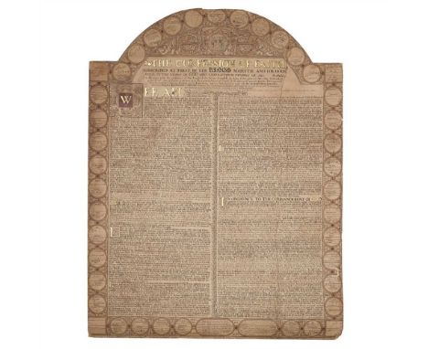 NATIONAL COVENANT, FACSIMILE OF, [1639] EDINBURGH:  R. D. DAVIDSON, [1848?] 985 x 795mm., engraved facsimile of the copy pres