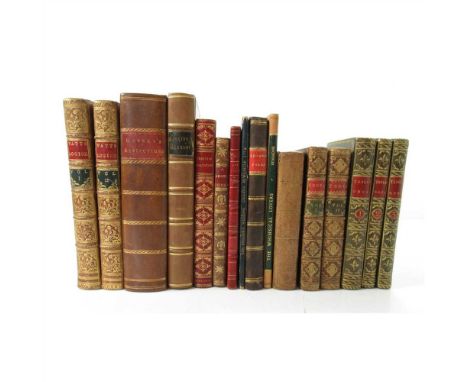 Bindings 16 volumes, including Haller, Baron Usong, an Eastern Narrative. London: printed for the Translator, 1772. 2 volumes