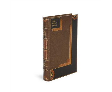 FINE BINDING - TENNYSON, ALFRED THE HOLY GRAIL London: Strahan &amp; Co., 1870. 12mo, , contemporary brown, black and light b