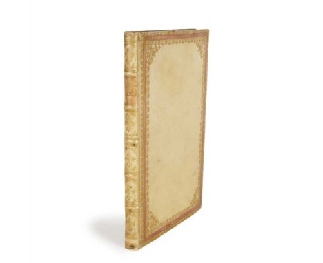 ANNIBAL CARO RIME DEL COMMENDATORE Venetia: 1569. 8vo, original gilt panelled vellum, gilt stamped spine, worming to spine an
