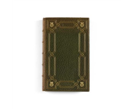 FINE BINDING BY GEORGE BAYNTUN BURNS, ROBERT Poems Chiefly in the Scottish Dialect. Edinburgh: printed for the author, 1787. 