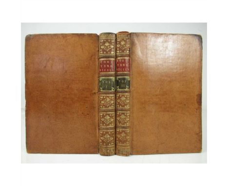 Brydone, Patrick A Tour through Sicily and Malta London: W. Strahan; and T. Cadell, 1773. 2 volumes, first edition in English