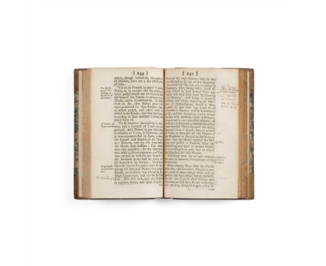 1715 RISING - [LOCKHART, GEORGE] - ANNOTATED MEMOIRS CONCERNING THE AFFAIRS OF SCOTLAND London: J. Baker, 1714. First edition