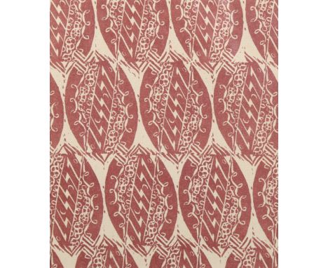 Enid Marx (1902-1998) wood engraving on paper from original blocks cut by the artist, Pattern Paper (1927), 14.5cm x 12.5cm, 
