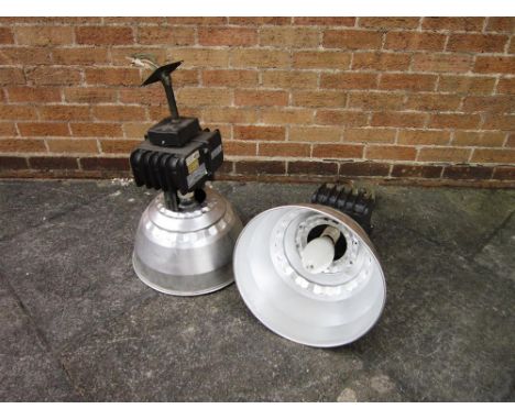 A PAIR OF INDUSTRIAL CEILING LIGHTS  by Hi-Tek Division of Lithonia Lighting, 40cm