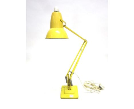 A HERBERT TERRY ANGLEPOISE LAMP in yellow