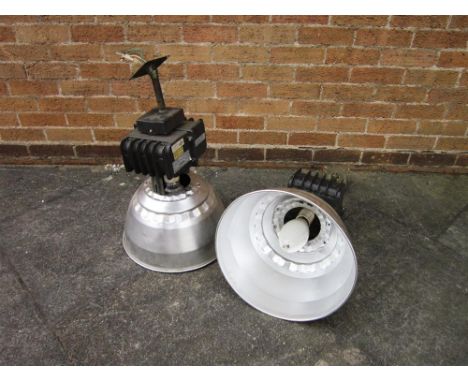 A PAIR OF INDUSTRIAL CEILING LIGHTS  by Hi-Tek Division of Lithonia Lighting, 40cm