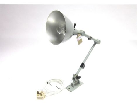 A MIDGARD WALL MOUNTED MACHINIST LAMP designed by Curt Fischer, 70cm high
