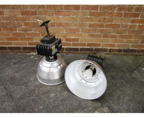 A PAIR OF INDUSTRIAL CEILING LIGHTS  by Hi-Tek Division of Lithonia Lighting, 40cm