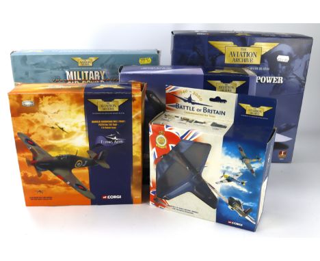 Corgi Aviation Archive. A collection of seven boxed Corgi Aviation Archive model aircraft