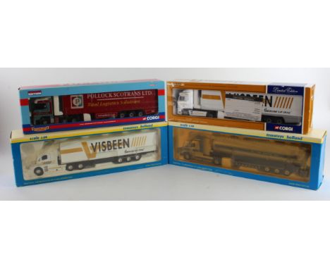 Corgi &amp; Tematoys. Four boxed 1:50 scale models, comprising Corgi Pollock (CC13809); Corgi Visbeen (CC13205); Tematoys Vis