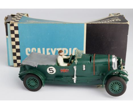 Scalextric slot car model 'Bentley, 1929' (C64, green), with card insert &amp; instructions, contained in original box