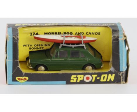 Spot On, no. 274 'Morris 1100 and Canoe' (green), contained in original box