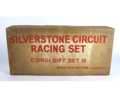 Corgi Toys. A very scarce box for the Corgi Toys Gift Set 15 'Silverstone Circuit Racing Set', comes with original Assembly i