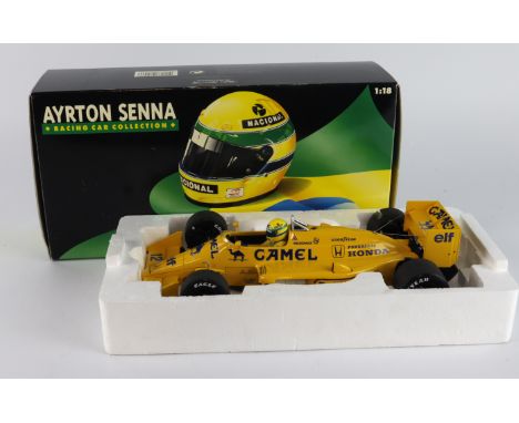 Minichamps boxed 1:18 scale Ayrton Senna Collection model '1987 Lotus Honda 99T' (540 871812)