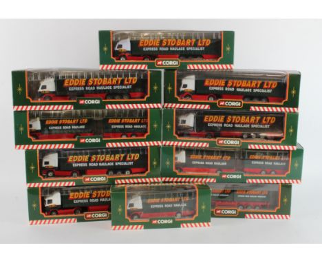Eddie Stobart. Ten boxed Corgi Eddie Stobart models