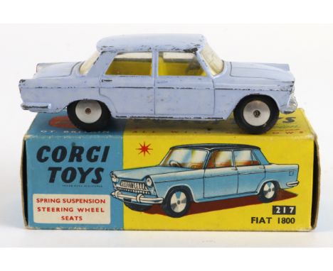 Corgi Toys, no. 217 'Fiat 1800' (light blue), contained in original box