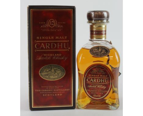 Cardhu Single Malt Scotch Whisky (Aged 12 Years), contained in original box
