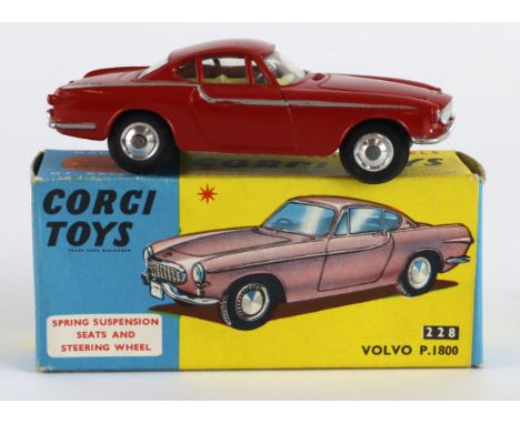 Corgi Toys, no. 228 'Volvo P1800' (red), contained in original box