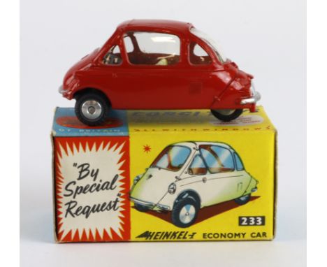 Corgi Toys, no. 233 'Heinkel Economy Car' (red), contained in original box