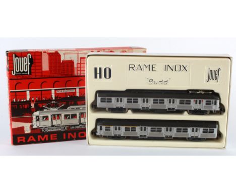 Jouef HO gauge 'Rame Inox Budd' locomotive set, contained in original box