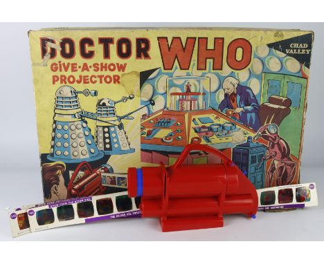 Doctor Who 'Give A Show' projector, by Chad Valley, with sixteen slides (complete), contained in original box