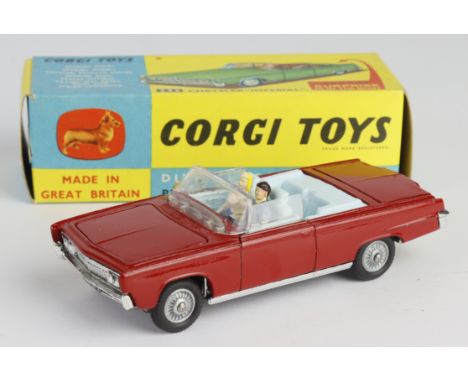 Corgi Toys, no. 246 'Chrysler Imperial' (red), golf clubs present, with model club slip, contained in original box