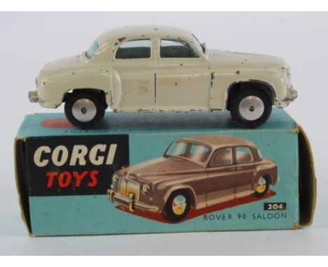 Corgi Toys, no. 204 'Rover 90 Saloon' (white), contained in original box