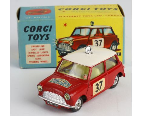 Corgi Toys, no. 317 'Monte Carlo B.M.C. Mini Cooper S' (red), with model club slip, contained in original box