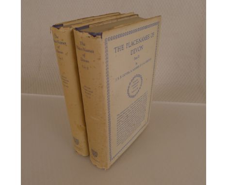 The Place Names of Devon (a two book set) by J.E.B. Gover, A. Mawer and F.M. Stenton published Cambridge at The University Pr
