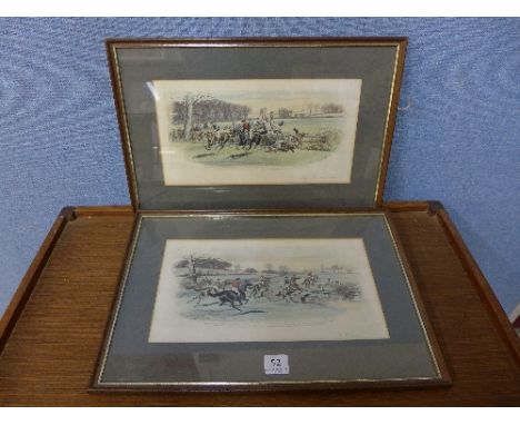 After Harrington Bird, a pair of hunting prints