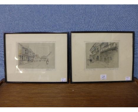 A pair of Cecil Aldin prints, framed