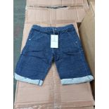 1,229 x Boys Yarn Dyed Shorts With Roll Cuff | ZERO VAT ON HAMMER