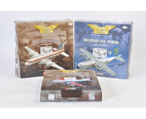 Trio of Corgi Model Aircraft Replicas. A in A / B Boxes. (3)