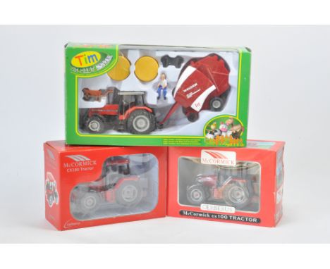 Farm Toy Selection including Tim Toy 1/32 Massey Ferguson Tractor Set plus Cerberus McCormick CX100 x 2. All A in A / B Boxes