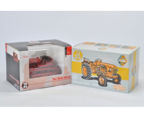 Duo of Vintage 1/16 Scale Tractor Models including Renault D22 and IH TD24 Crawler Tractor. Both A in A Boxes. (2)