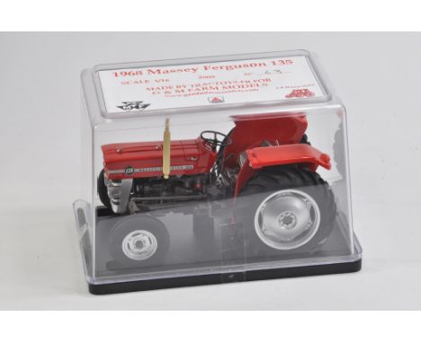 Tractoys for G&M Farm Models 1/16 Scale 1968 Massey Ferguson 135 Tractor. Part of the Now Hard to Find and Sold Out Limited E