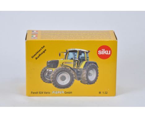 Siku 1/32 Scale Fendt 924 Vario TMS yellow Pieper GmbH Limited Edition Tractor. Commissioned by Weise Toys. Hard to Find. A i