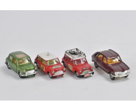 A group of unboxed diecast to include Corgi No. 339 BMC Mini Cooper S Rallye Monte Carlo - red including interior, white roof