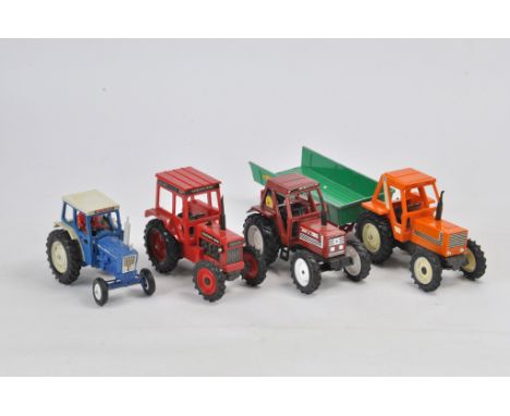 Unboxed Tractor Selection from Britains etc. Ford, Volvo, and Fiat issues. Generally B. (5)