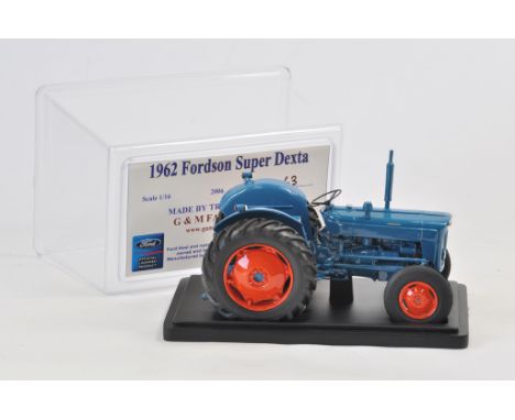 Tractoys for G&M Farm Models 1/16 Scale 1962 Fordson Super Dexta Tractor. Part of the Now Hard to Find and Sold Out Limited E