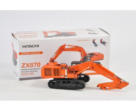 Scarce 1/50 Scale TMC WSI Hitachi ZX870 Hydraulic Excavator. Highly Detailed. A in A box.