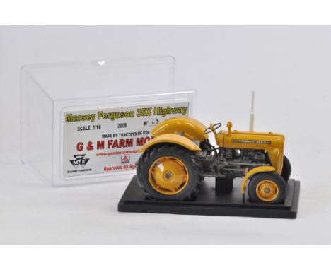 Tractoys for G&M Farm Models 1/16 Scale Massey Ferguson 35X Highway Tractor. Part of the Now Hard to Find and Sold Out Limite