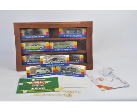 Corgi Classics ICI Autocolor a group of British Cars. To include Austin Healey, Ford Cortina, Ford Popular, MGA plus others a